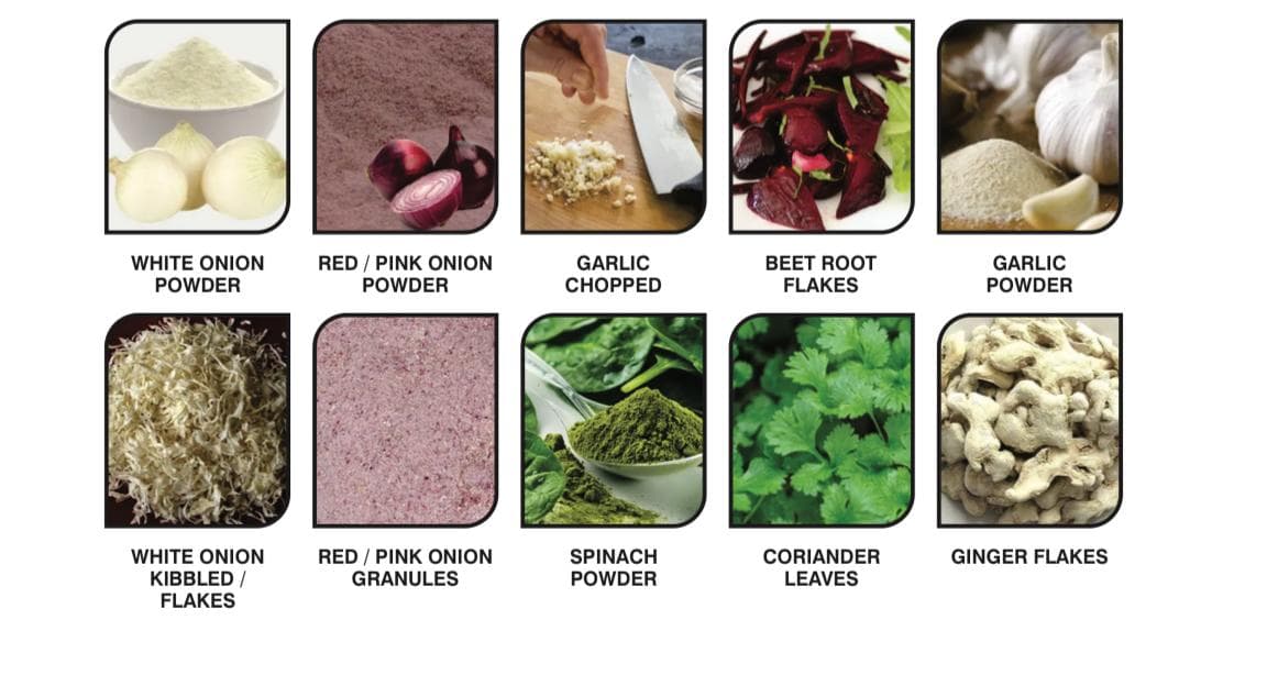 Dehydrated Vegetables & Powders